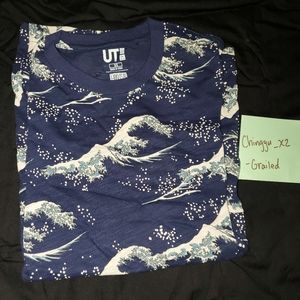 Uniqlo x Hokusai Blue Wave Tee